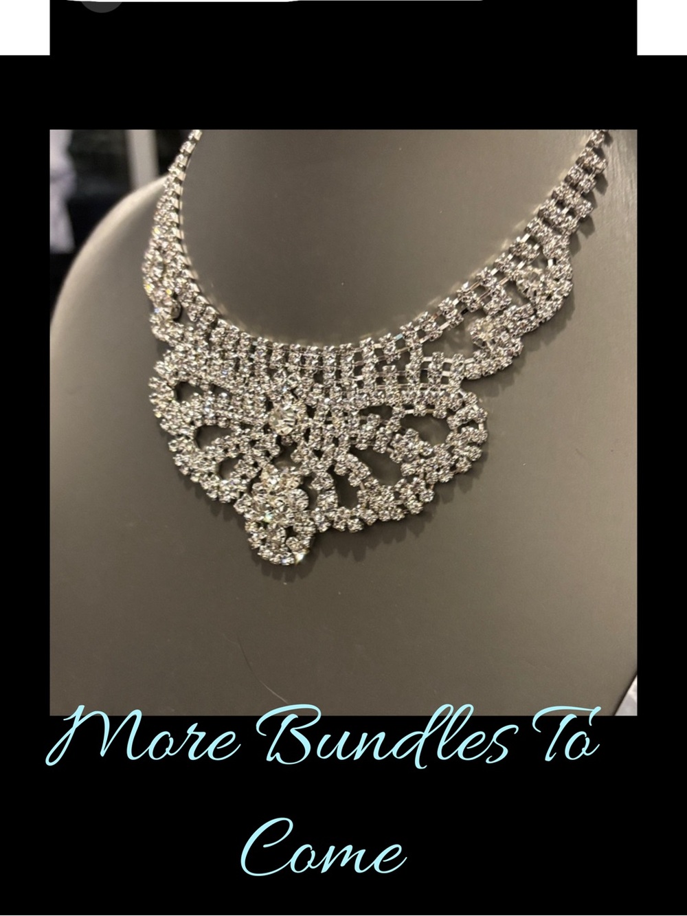 Free add on with purchase  NWT’s Crystal Rhinestone Bib Necklace